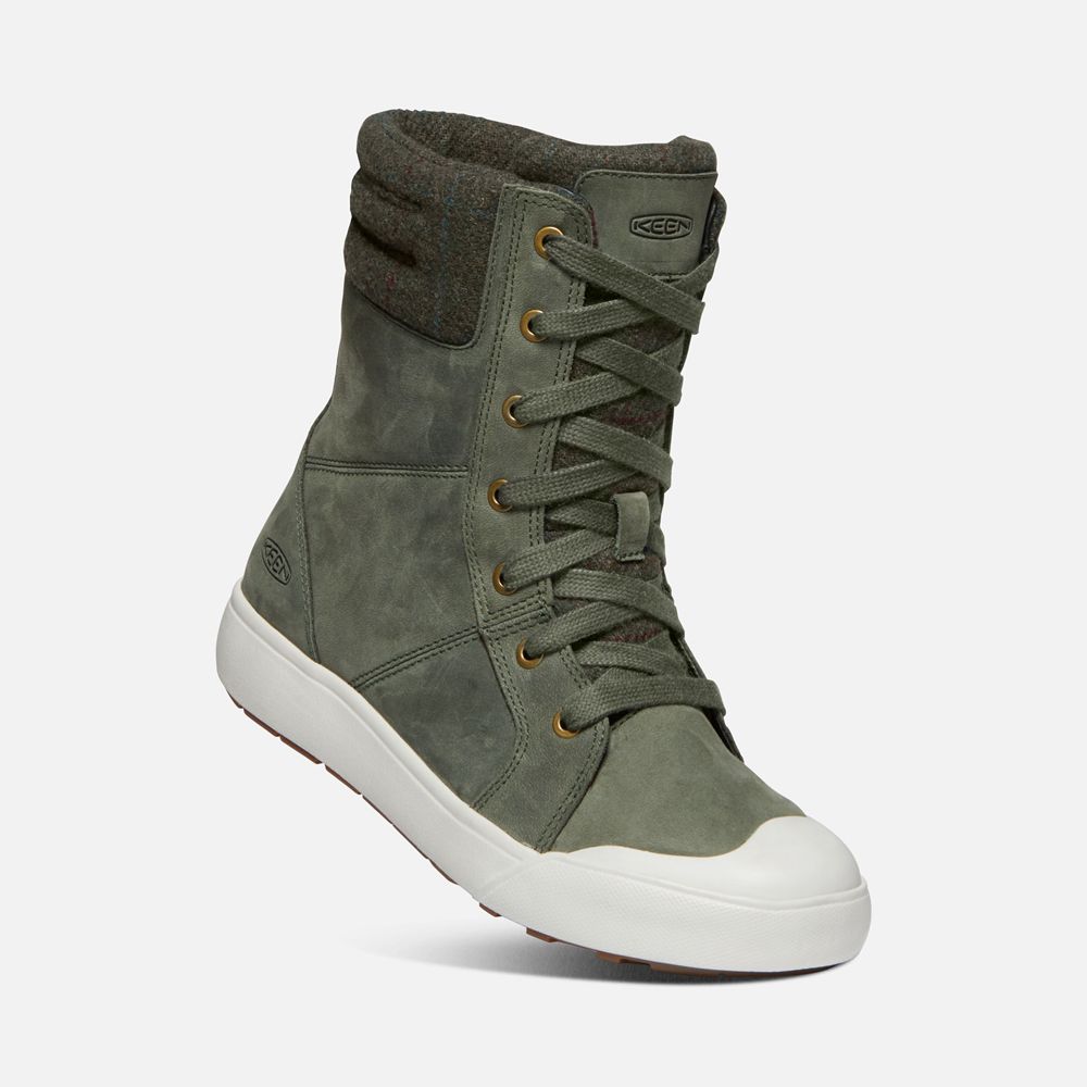 Botas de Zapatillas Keen Mexico Verdes Oscuro - Mujer Elena - TK3182670